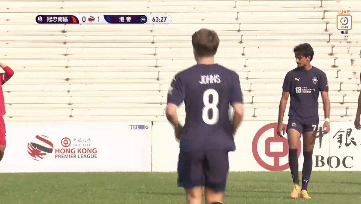 🚩HKPL|SOUvHKFC
It’s been a while since Dominic Johns has taken the pitch again for HKFC in the #HKPL .#hkfootball