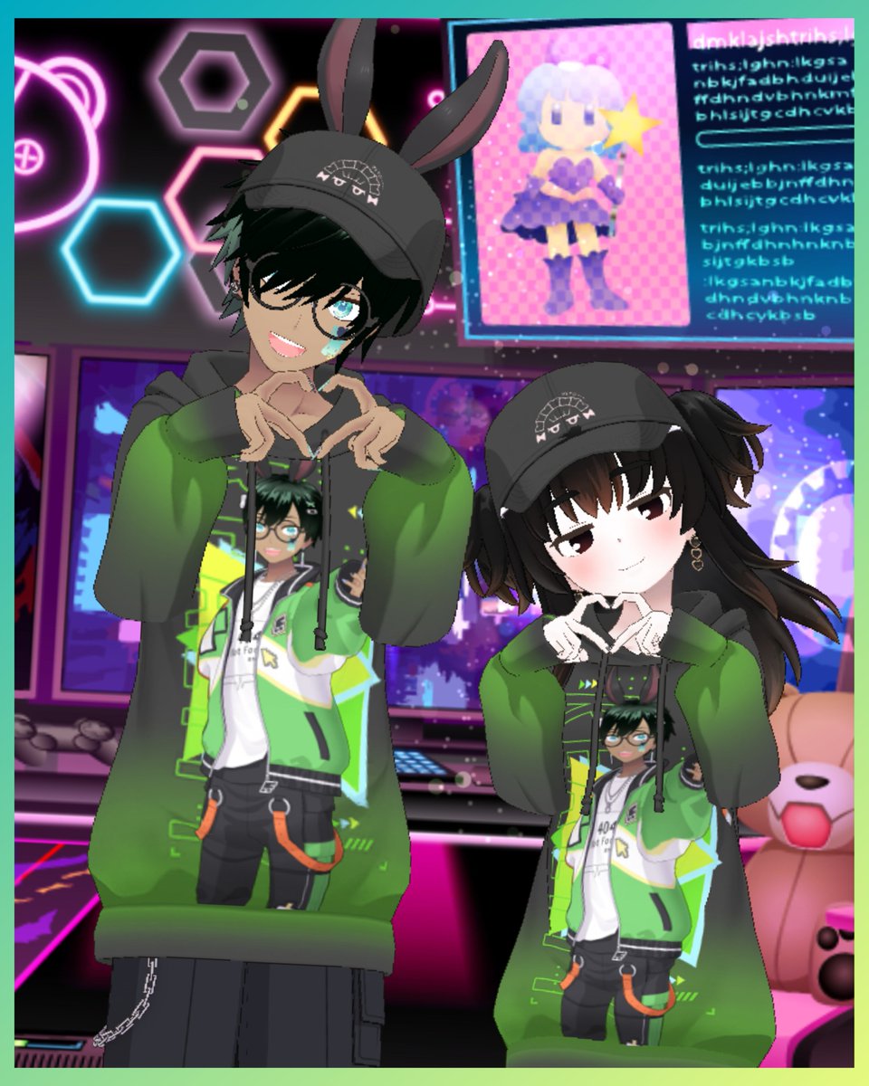 お互いのグッズを身につけたこのチェキ…とてもとてもよくないですかぁ