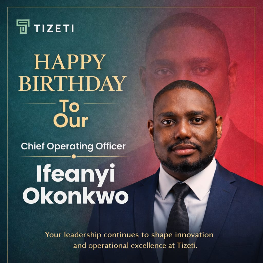 tizeti's tweet photo. Warmest birthday wishes to our COO, Ifeanyi Okonkwo 🎉 Your leadership, clarity, and innovation keep Tizeti moving forward and inspire us to raise the bar daily. Wishing you good health, greater milestones, and a remarkable year ahead. #TeamTizeti #WeCelebrateYou https://t.co/m3zT6Wl7gY