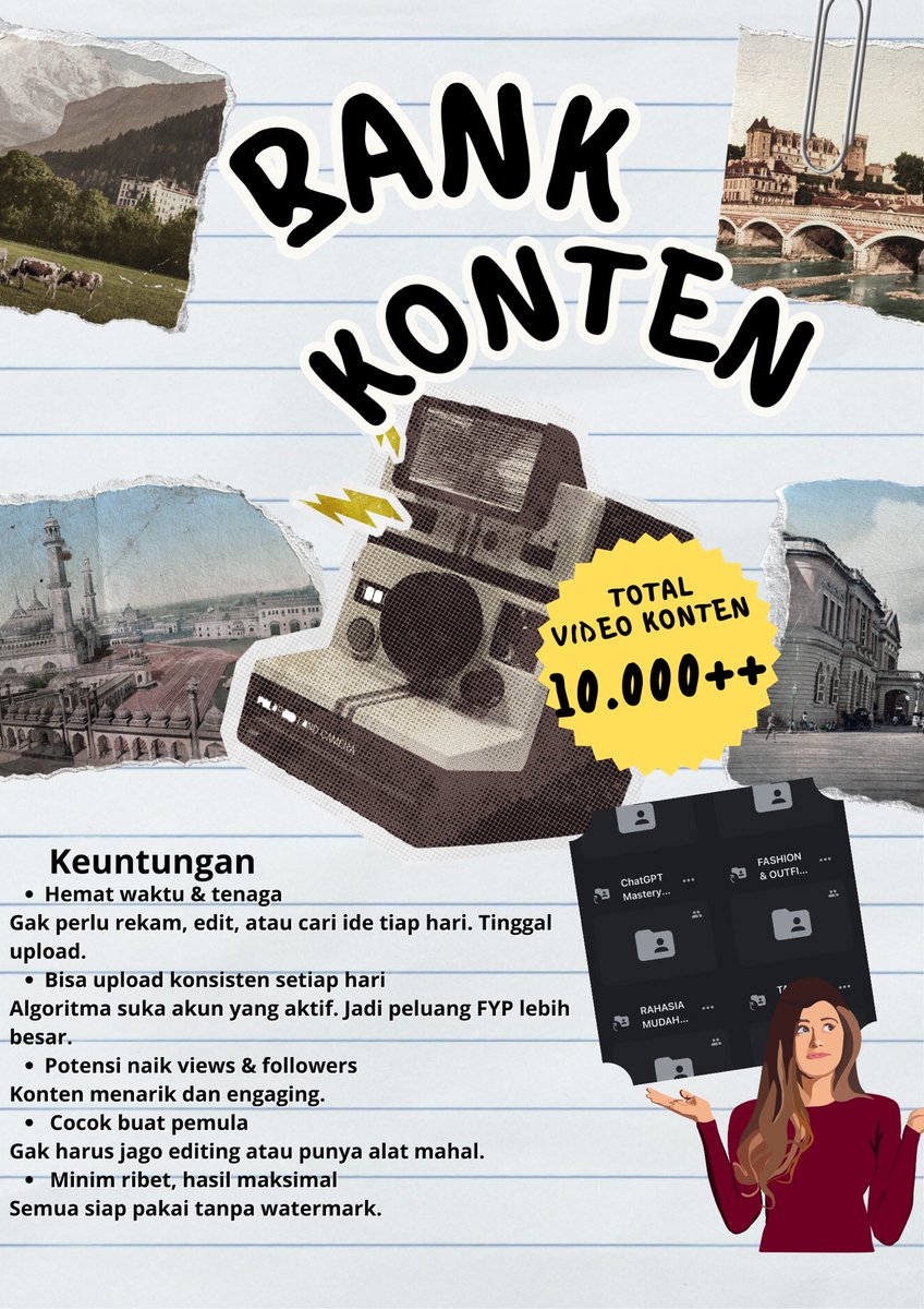 viemoure's tweet photo. lagi cari freelance? coba affiliate ! tapi mager bikin konten dari nol?👀

Aku ada 10 rb + video siap upload 🔥
Cocok buat TikTok &amp;&amp; Twitter

Tinggal download, edit dikit sesuai style &amp; upload! 
🌟 https://t.co/F61qFk4K6B

harga start from 10k!
#zonajajan #zonauang #zonaBU https://t.co/3ZDfs83JFy