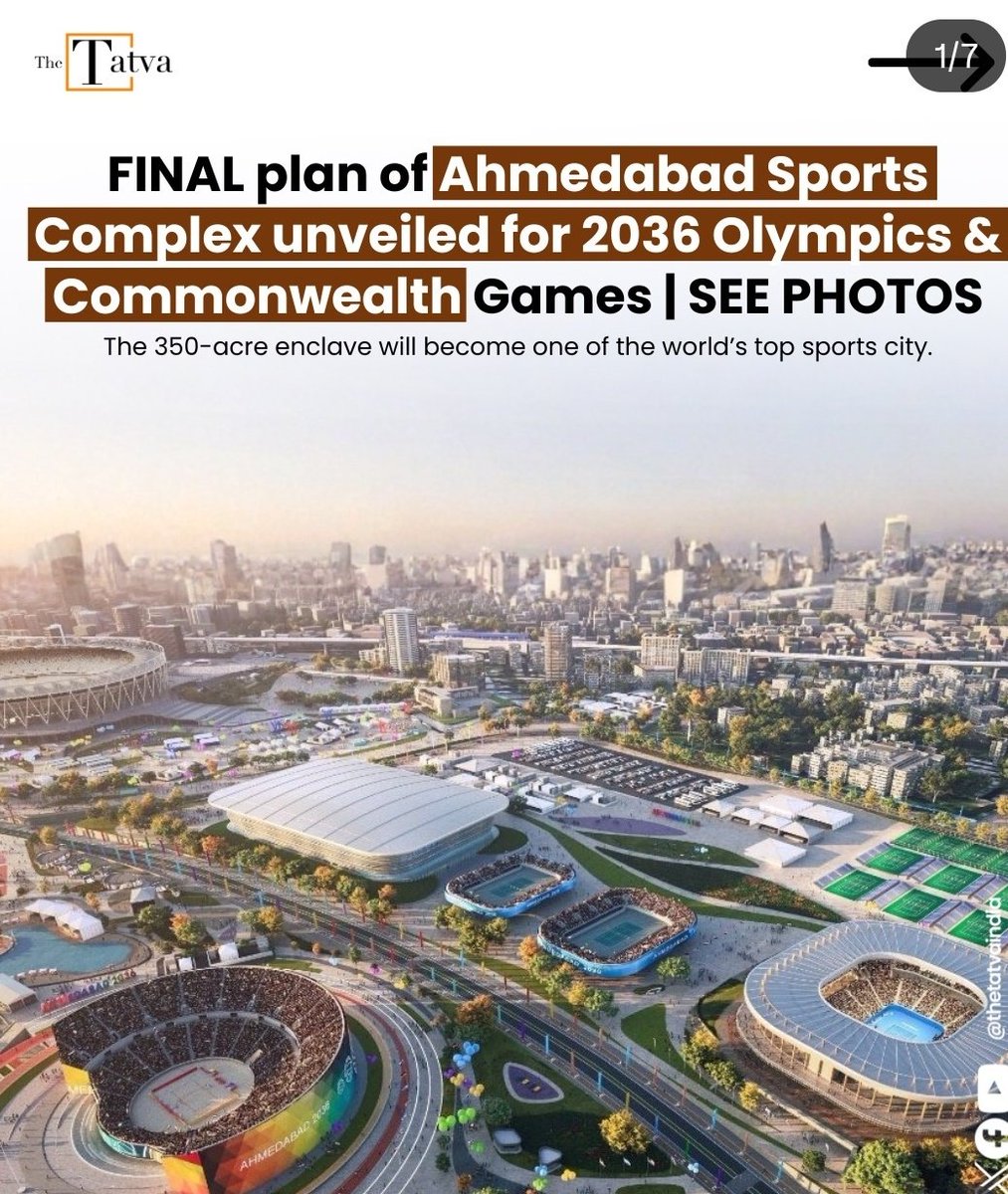 India is proposing Ahmedabad to host the Olympics. largest cricket stadium, Bullet train and now this. Question is, why Ahmedabad? Why not better options in South or Mumbai-Pune? If you can't question and stop this partiality, understand that we live in a Covert Dictatorship.