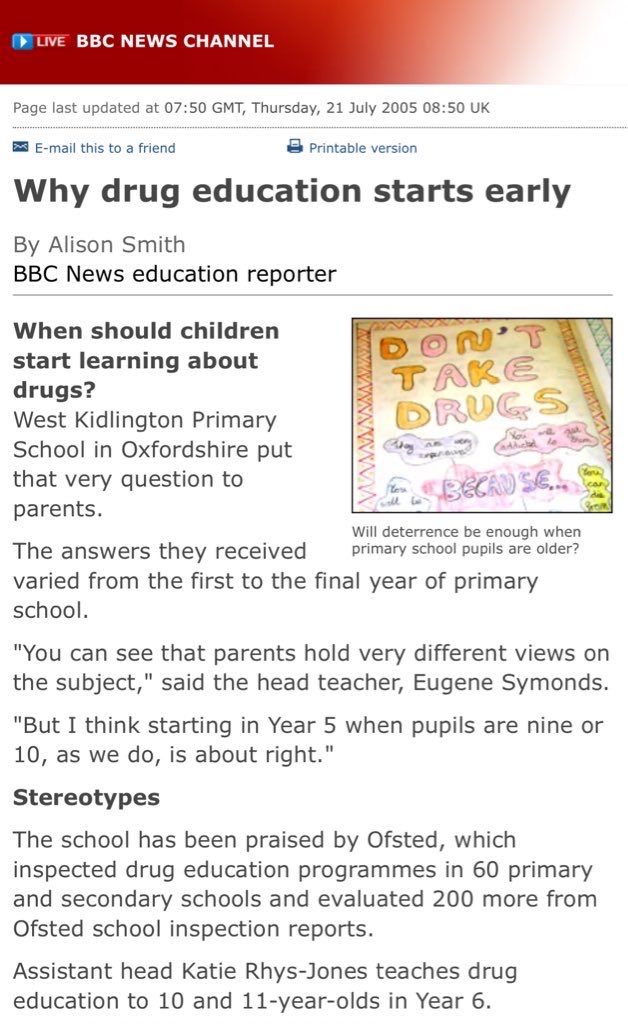 <a href="/GoodwinMJ/">Matt Goodwin</a> Why was teaching children about drug harm sensible in 2005 but controversial in 2026? 

Unless, shock, you and the gutter press are lying for clicks?