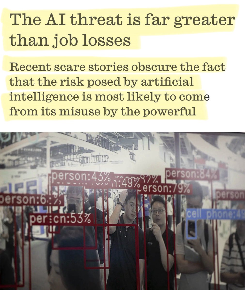 🚨 Look, it isn’t hard to understand why governments around the world are pouring taxpayers’ money and precious energy and water resources into AI.

The faster they build AI infrastructure and data control, the faster they can tighten their control on populations that are getting