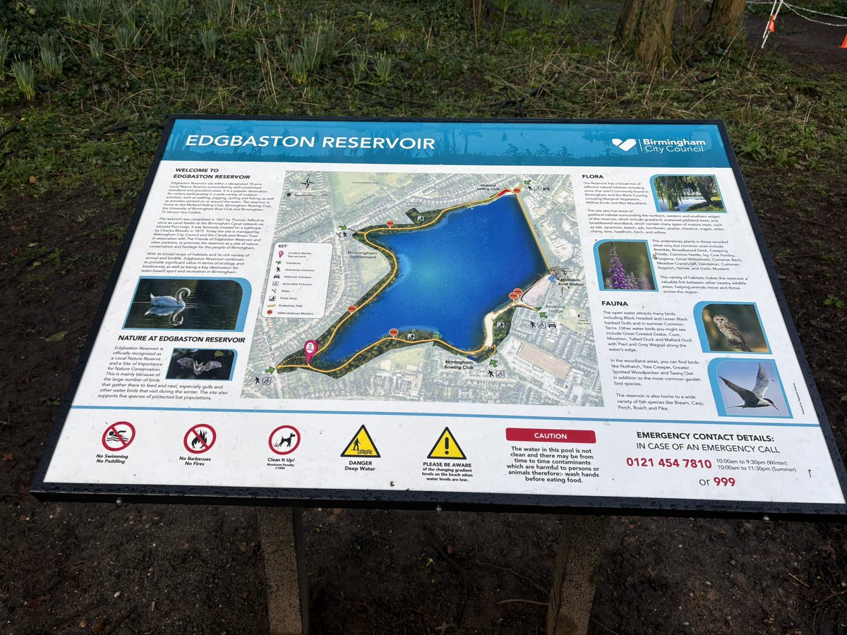 plockplock's tweet photo. Nice new info boards and more water in the rezza than I’ve seen in a long time. The sun is out and it’s a lovely day for a junior parkrun https://t.co/ZS5OaSoReW