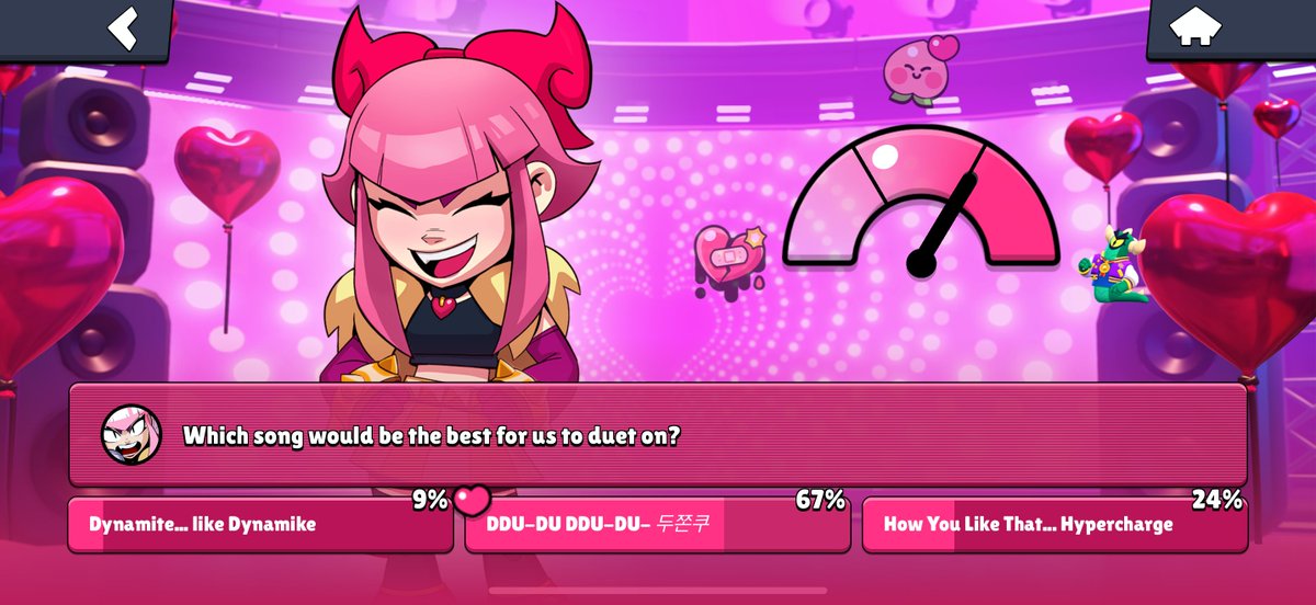 About today's #Brawlentines reward!

✅ 67.02% got the right final answer on Melodie's date, meaning you will get the Jock Stu Skin for free!
⚠️ There's an issue with the Shop preventing the delivery of the Skin, which is already being investigated
🌟 In the meantime, the next