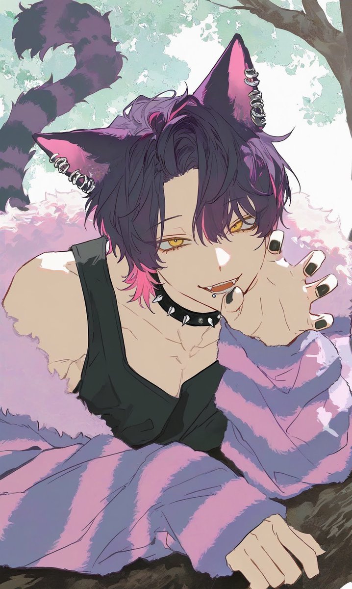 猫の日ということでチェシャ猫を…😸