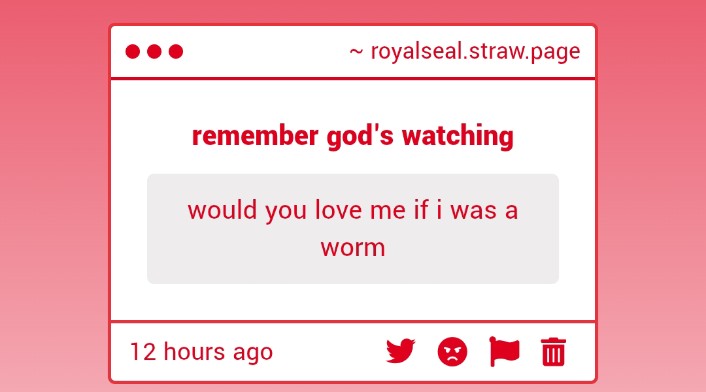 i love you anon but i dont like worms ...