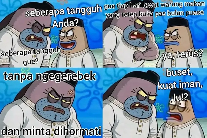 Udah 2026 masih adakah ormas-ormas gak guna yg suka sweeping warung makan yg buka saat bulan puasa di kotamu? Yeet!