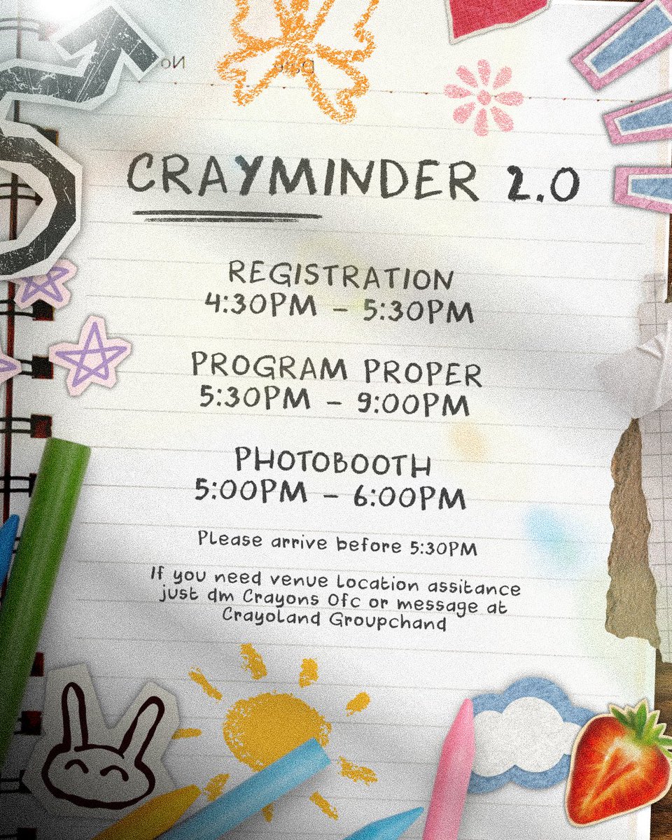 CrayonsOfc's tweet photo. See you later Crayons! 🖍️

House of Crayons: The Live Podcast 🎙️

🗓️ February 22, 2026 | 5PM - 9PM
📍 Cafe 408, Holy Spirit Drive, Quezon City

#HouseOfCrayons #3rdCrayonniversary #Azter_Cray https://t.co/tV31OqaWLU
