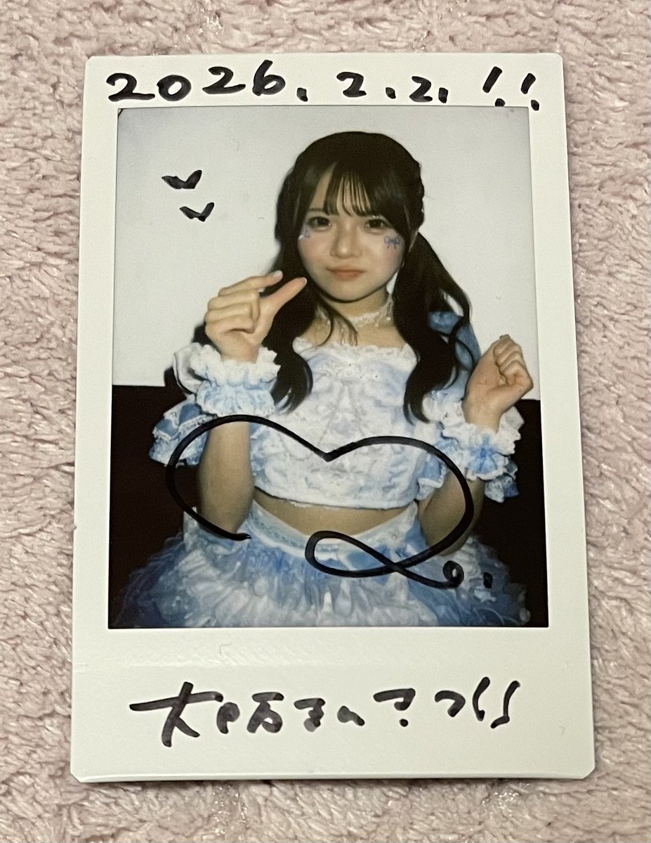 めいちゃんとチェキ📸 じねん教えてくれてありがとね。 #ねえねえめい