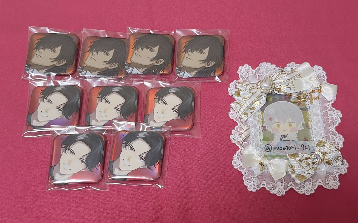 交換/譲渡】刀剣乱舞 大本丸博 スクエア 缶バッジ 譲：大倶利伽羅 豊前