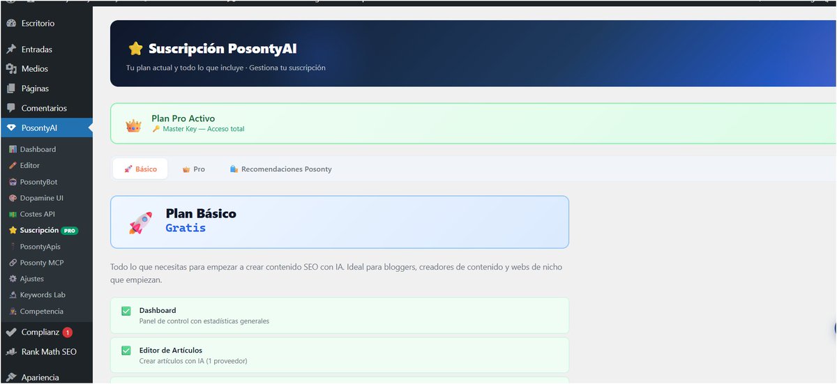 posonty's tweet photo. En un par de días podréis descargar la versión free de PosontyAI desde el repositorio de Plugins de Wordpress, la vamos a liar chavales, a toperrr, vamos a revivir los Nichos de Amazon Afiliados por todo lo alto y con autoridad #seo #nichos https://t.co/QANDRqi69P