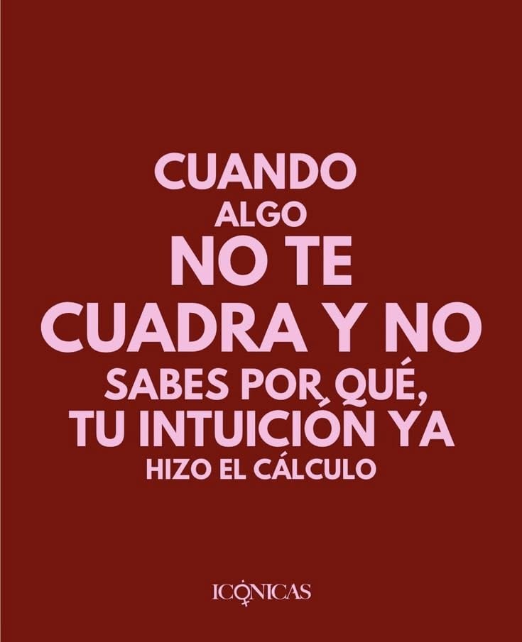 Cuando algo no te cuadra...