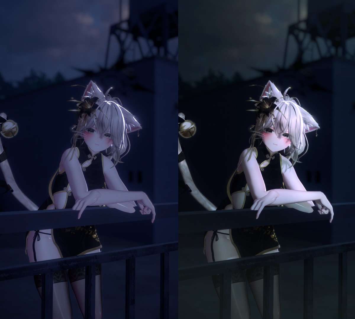 yoya_vrc's tweet photo. Before                                 After https://t.co/lPOznc96LM