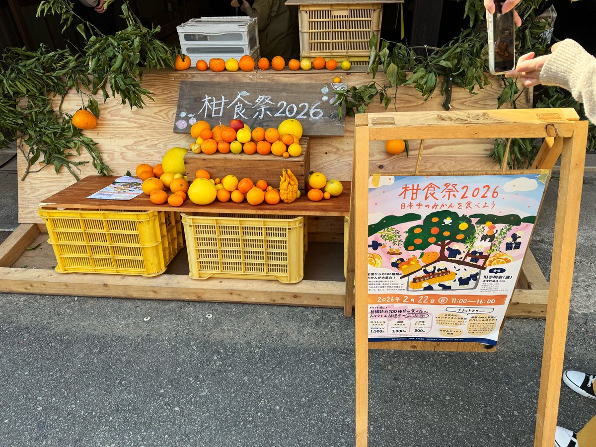 今日は湯浅町の旧赤桐家にて開催されている「 柑食祭2026 」に出店し