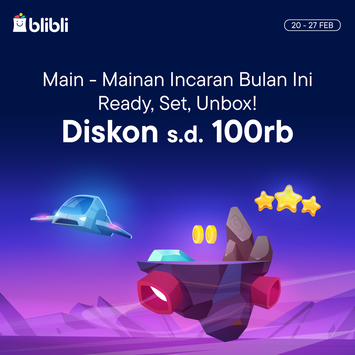 bliblidotcom's tweet photo. kalau urusan main, serahkan aja ke blibli!

pengisi waktu luang, pengasah imajinasi dan pemuas inner child semua lengkap di sini. #CekDuludiBlibli dan dapatkan diskonnya di sini
https://t.co/uYzHyDl35X

#NoBlabladiBlibli #MBSx https://t.co/a04WXrqn1q