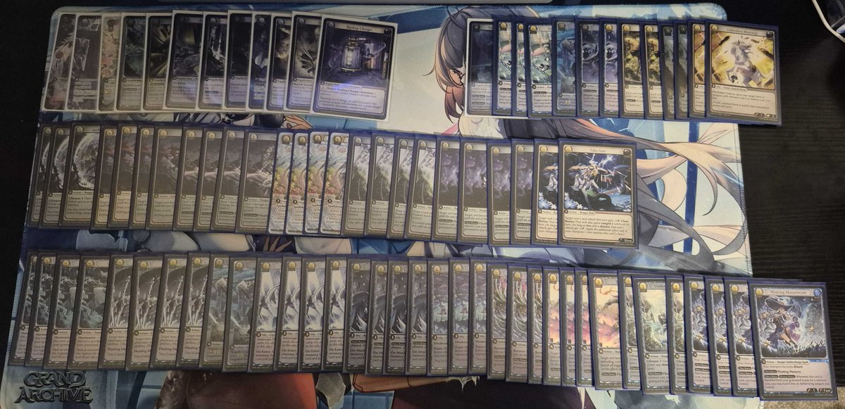 Grand Archive PTM Regionals 
Orlando, FL

Water Aetherwing Diana Final Score 3-2-1 (13th)

R1 Crux Lorraine ❌❌
R2 Water Nico ✅✅
R3 Fire Umbra Alice ⭕️⭕️
R4 Wind Shadowstrike Tristan ✅✅
R5 Water Genbu Guo Jia ✅✅
R6 Water Luxem Zander ❌✅❌

Lost the win-and-in...