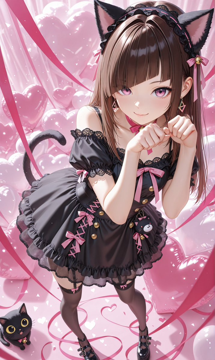 今日は一日猫だらけだね₍˄·͈༝·͈˄₎◞ ̑̑♡ #猫の日 #AIArtCommunity