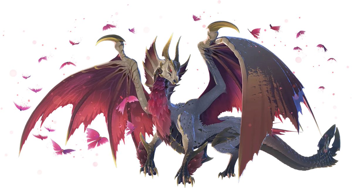 MHKogath's tweet photo. Official render for Malzeno from Monster Hunter Stories 3 https://t.co/ppwirX6WKv