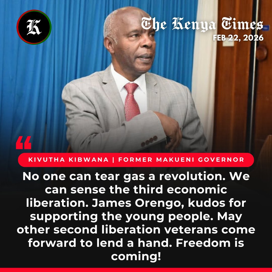 KijanayaKabras's tweet image. Former Makueni governor Kivutha Kibwana now says no one can bring Sifuna’s movement down. He goes ahead to congratulate James Orengo for supporting young people.