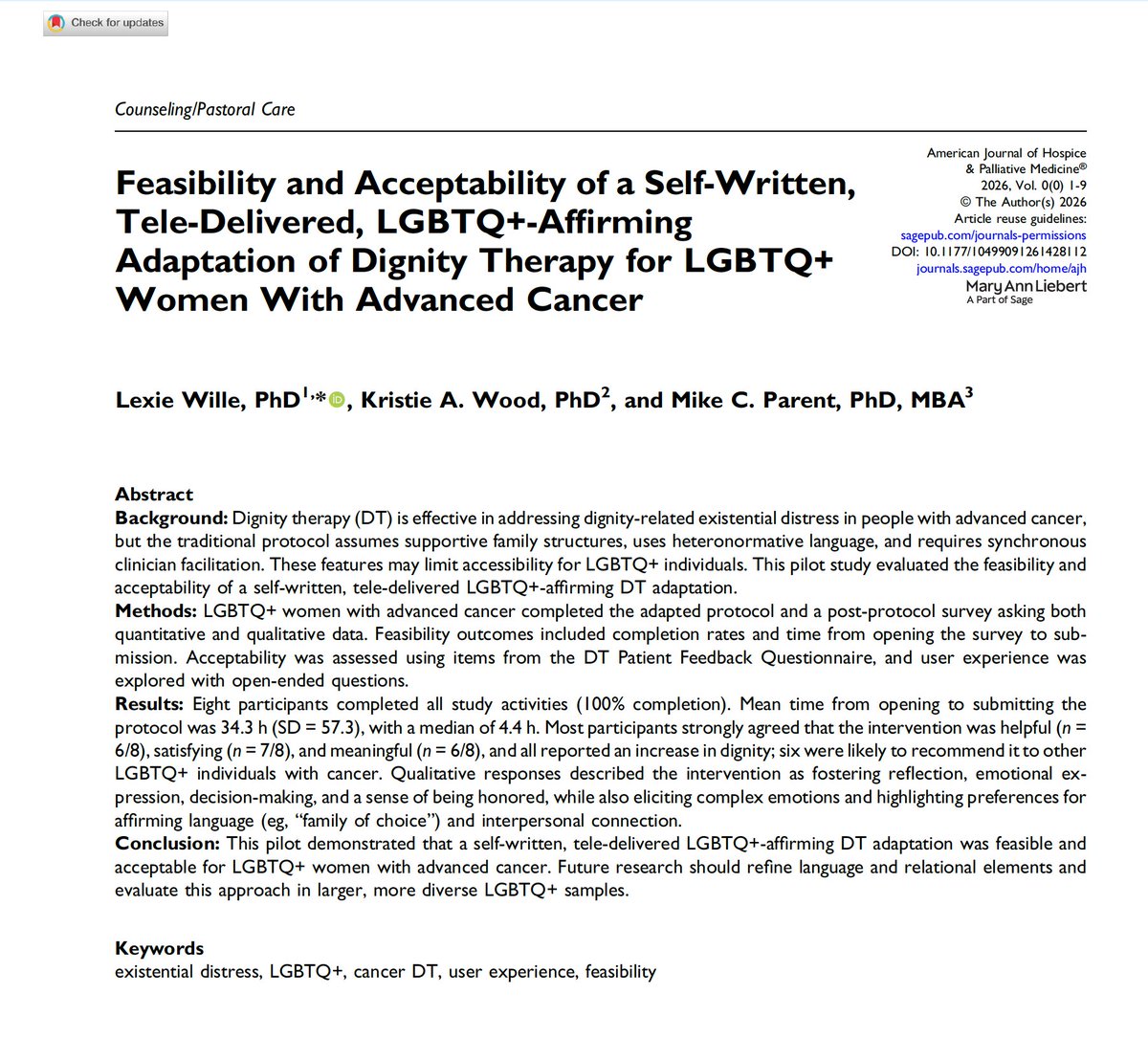 Harvey Max Chochinov tweet media