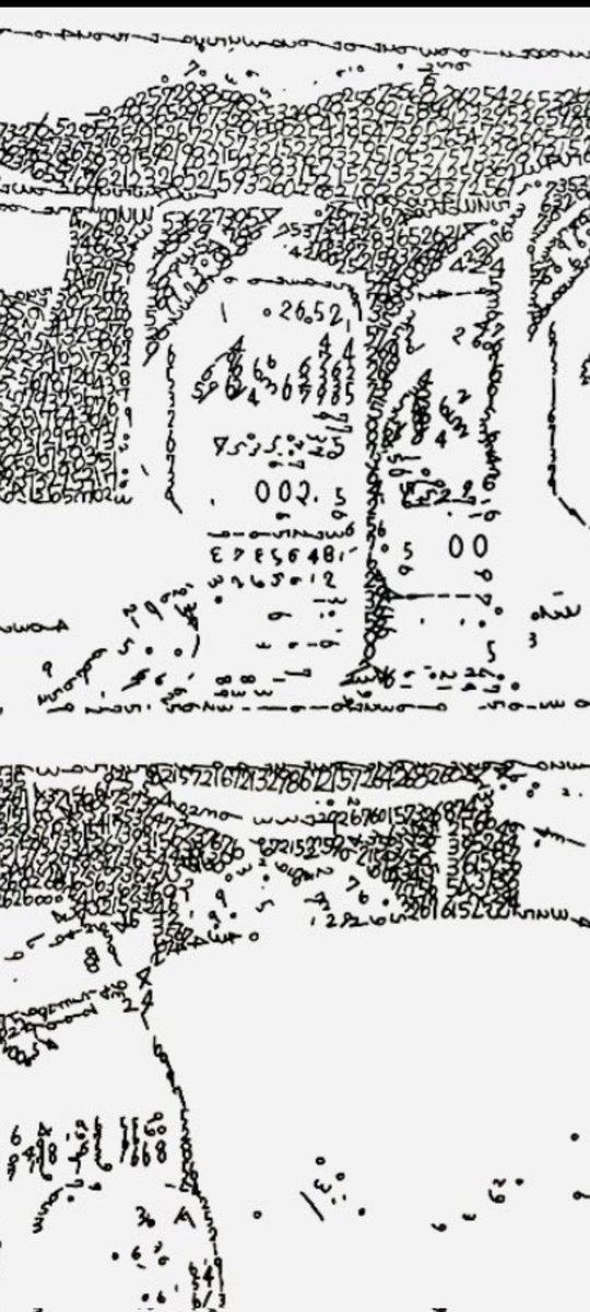 拡大してみると全て数字で描かれてます🤩🤩🤩