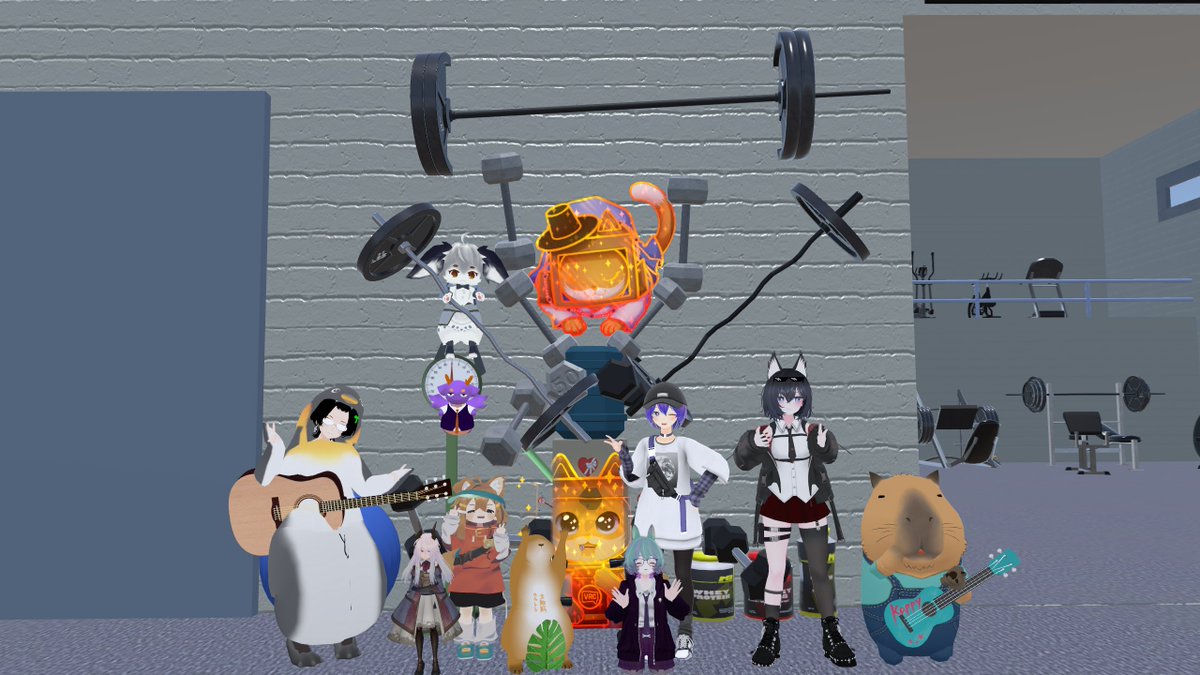 朝活ー💪
スクワットは万能！
#VRChat