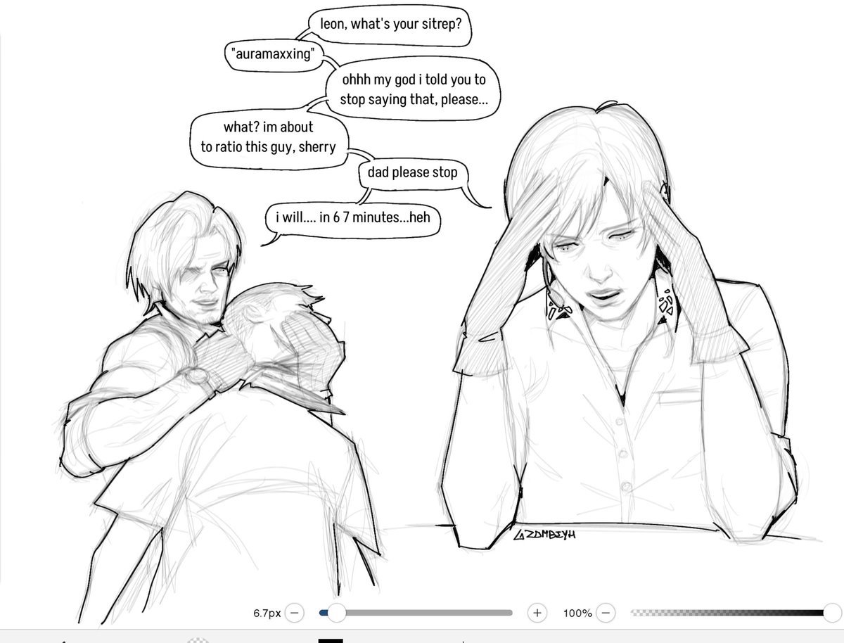 leon ragebaiting sherry 

#ResidentEvilRequiem