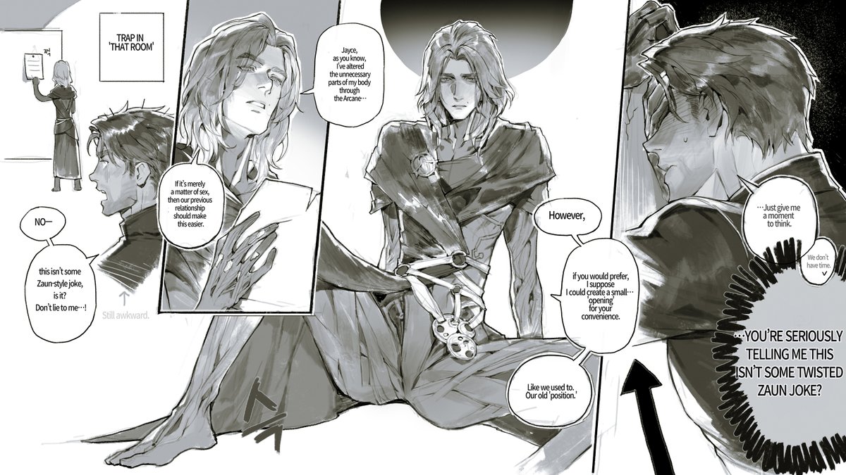 Drew some Jayvik for the classic That Room meme. #jayvik #jayvikfanart #jayviknsfw