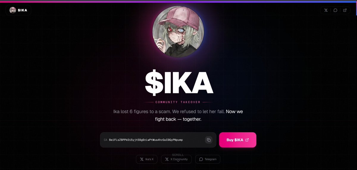 $IKA WEBSITE LIVE NOW! 🚨

ikacto.xyz

<a href="/ika_xbt/">ika</a> 

CA: Be1FLsZBPPkDi5yjtS9g9rLwPtWua4hrGuC9QyPNpump