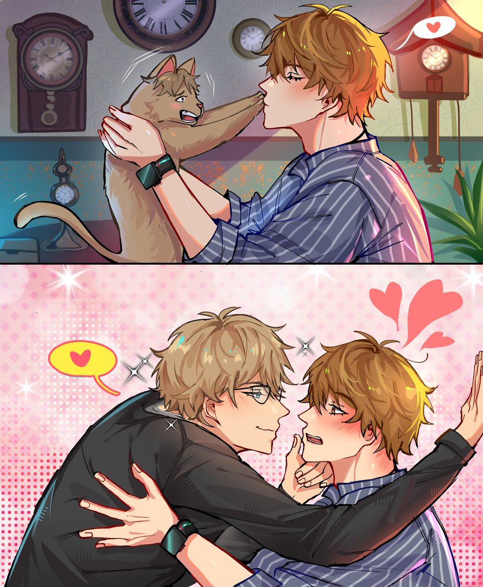 What? Cat got your tongue?

A wonderful piece by <a href="/domifaxxalt/">domi but evil 🥀</a> of my second OC and #LukePearce