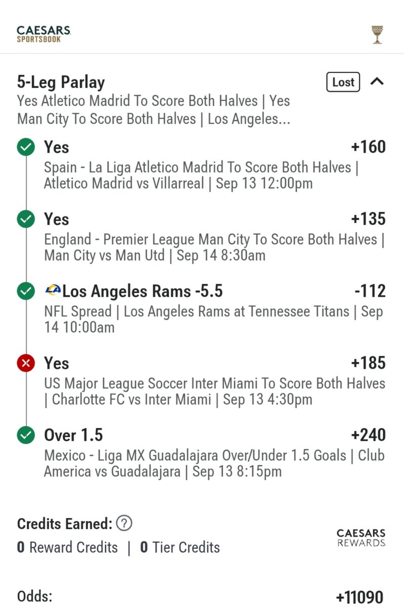 Inter Miami is fucking useless. I just needed them to score 1 goal vs LAFC today (I bet on both teams to score when Miami was down 1-0) and they conceded 2 more goals and lost 3-0

That's why I stopped betting on them after they ruined this

Thought they would come through today