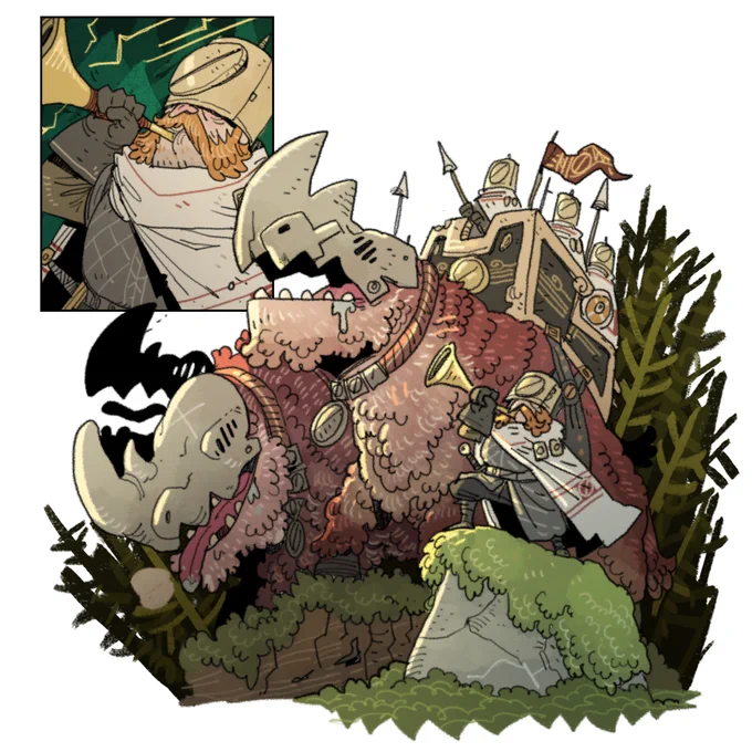 Rhinoceros riders #characterdesign