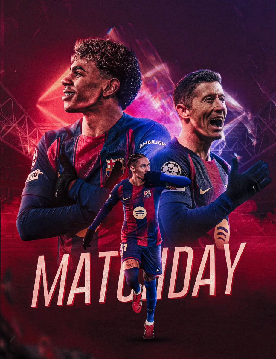 Good morning, Culers!

⚔️ 𝐌𝐀𝐓𝐂𝐇𝐃𝐀𝐘

🆚 Levante 
🏆 LaLiga - MD 25
🏟️ Camp Nou
⏰ 4:15 PM CET | 8:45 PM IST

Let’s go, Barça! 💙❤️🔥