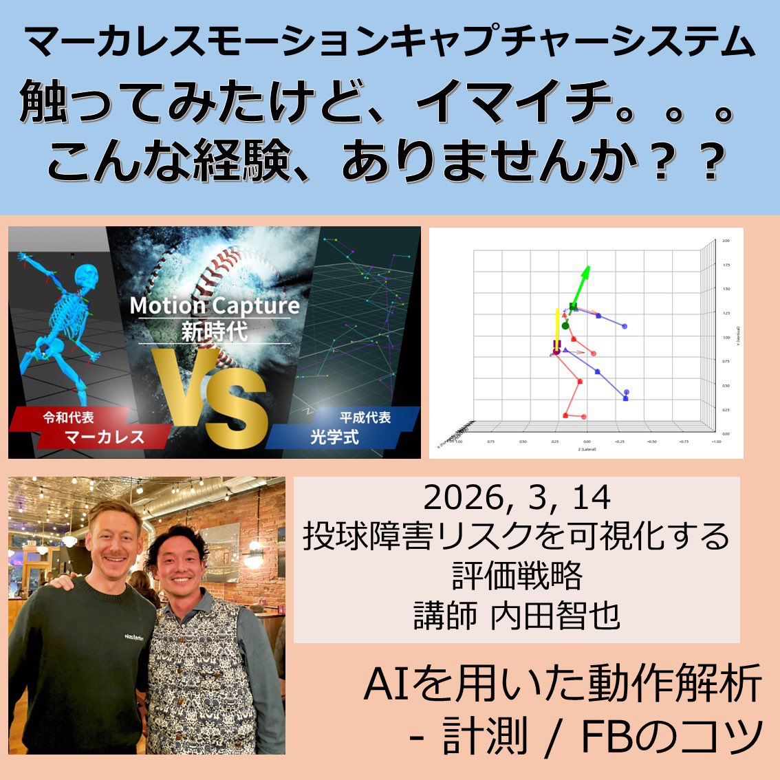 マーカレスモーションキャプチャー、使ってみたけど、イマイチだな
