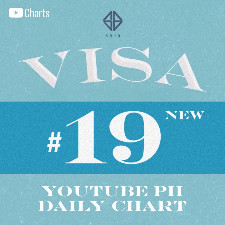 [YouTube PH - Daily Chart]

- 'VISA' MV debuts at #19 on the YouTube PH Daily Chart

🆕 #19 (2026/02/20)

STREAM VISA MUSIC VIDEO
<a href="/SB19Official/">SB19 Official</a> #SB19
#SB19VISA