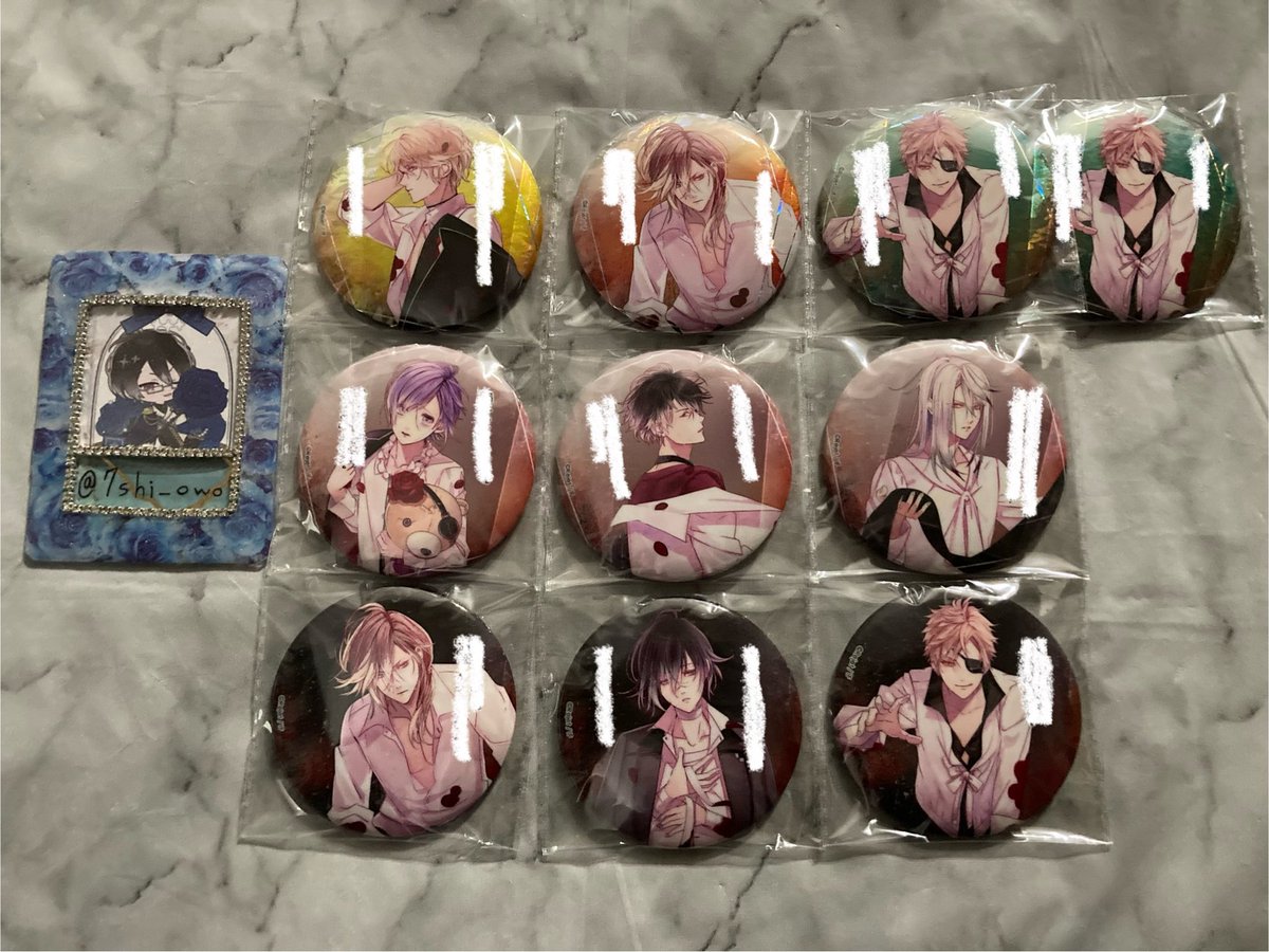 交換/譲渡】DIABOLIK LOVERS ディアラバ 受注 メッセージ 缶バッジ