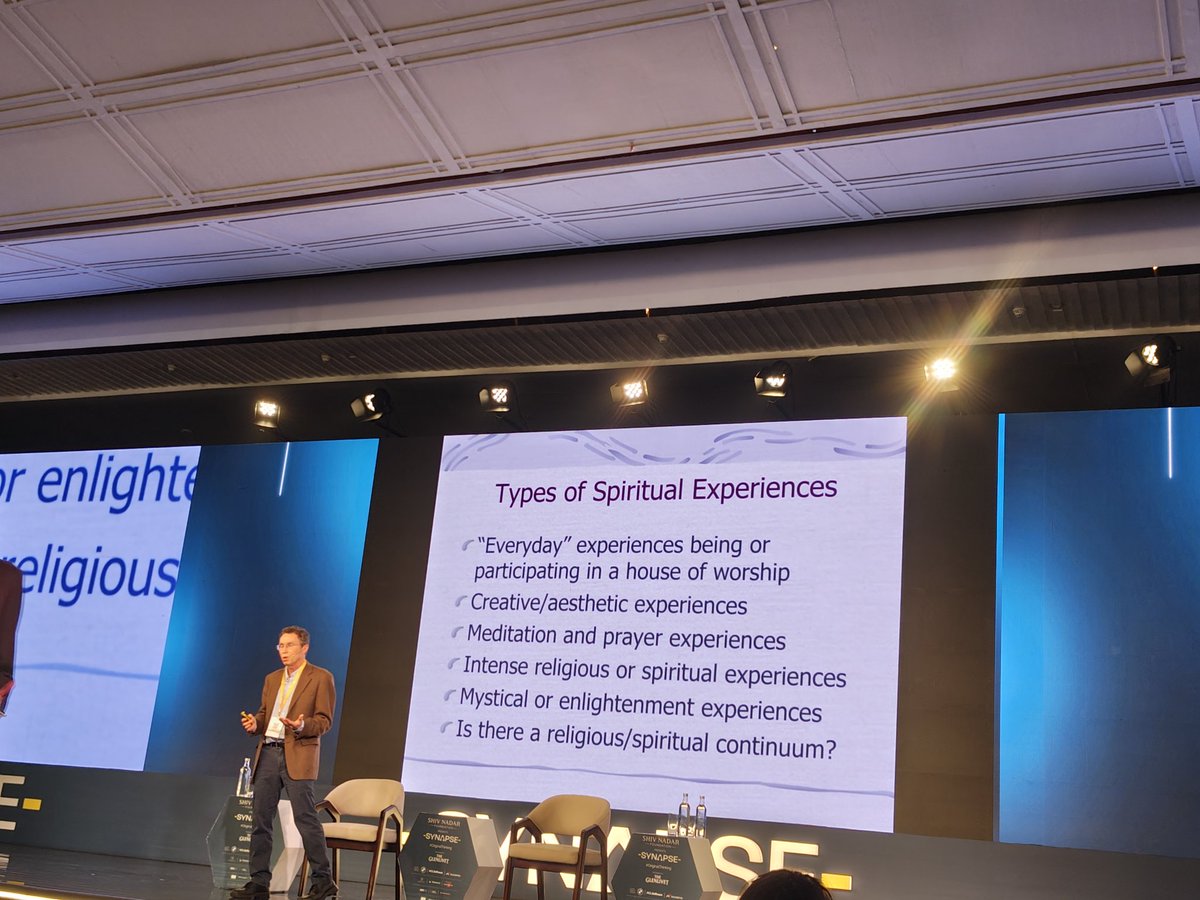 sameeraroraedu's tweet photo. @andrewnewberg understanding Spirituality and How we think about religion and the intersection of it all. @ShomaChaudhury @SynapseConclave @hcltech @ShivNadarSchool @ShivNadarFDN https://t.co/WAYp2tcS9Q