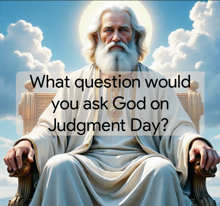 Quelle question poserais-tu à Dieu le jour du jugement dernier ?

#JugementDernier