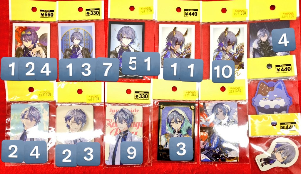 入荷情報】にじさんじ 小柳ロウさんの紙類がどどーーーんと！ 纏まって