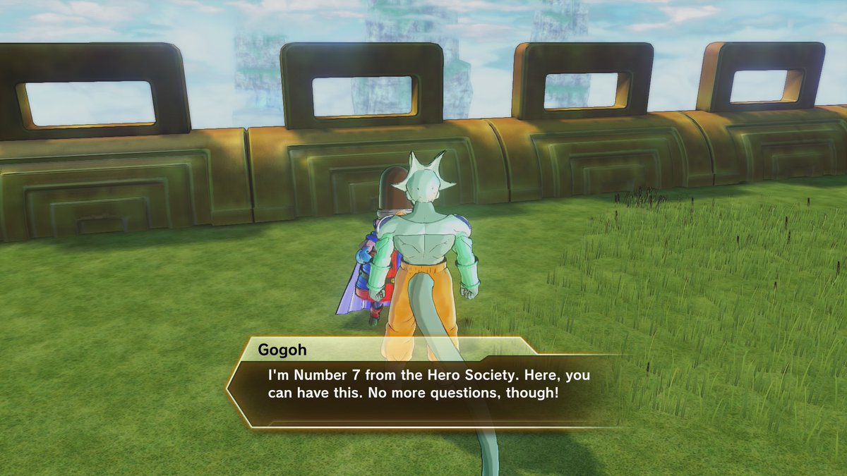 UVConverge's tweet image. JUST FOUND EVIDENCE OF AGE 1000 IN XV2!!!

This is why it’s important to talk to NPCs and read their dialog instead of just playing the game!

He gives the “I’m mover 1,000 years old.” Super Soul😳🤯

AGE 1000 COULD indeed be Xenoverse 3😳

#Xenoverse2
#DBXV2 
#AGE1000