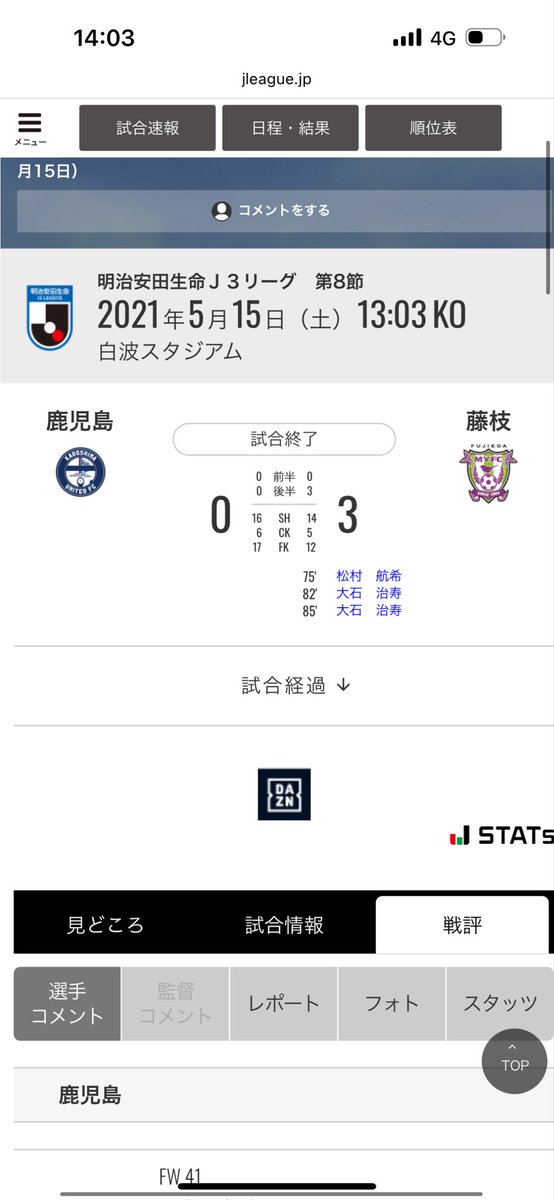 雨天時間変更・・・
ホーム・・・

うっ、頭が・・・
#鹿児島ユナイテッドFC