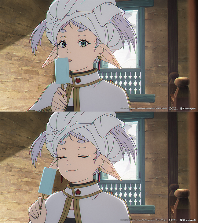 Crunchyroll's tweet photo. Frieren you have to stop. Your aura too powerful. Your whimsy too contagious. (via Frieren: Beyond Journey's End Season 2) https://t.co/MyxwqeAf9E