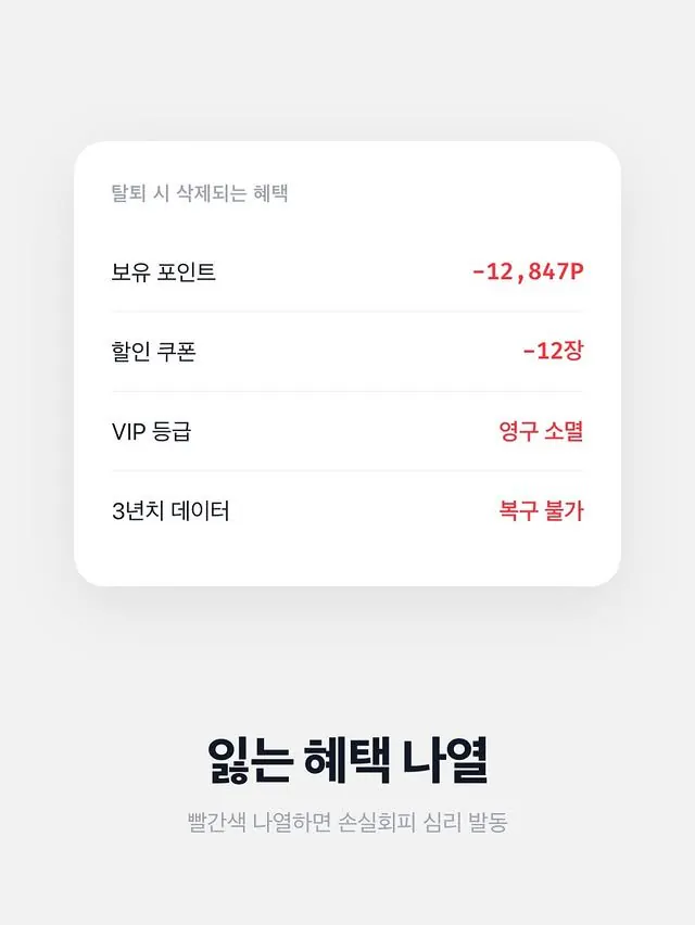bighwanjang1's tweet photo. 회원탈퇴를 막는 디자인 꿀팁 https://t.co/M56PrqekOl