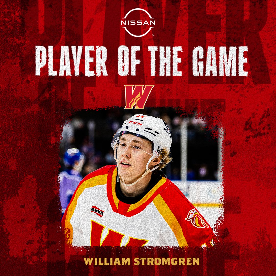 AHLWranglers's tweet photo. Posting three points tonight, and coming off of a three-point game last night, William Stromgren is your @nissancanada Player Of The Game 🔥 https://t.co/Zjj8NJg9zJ