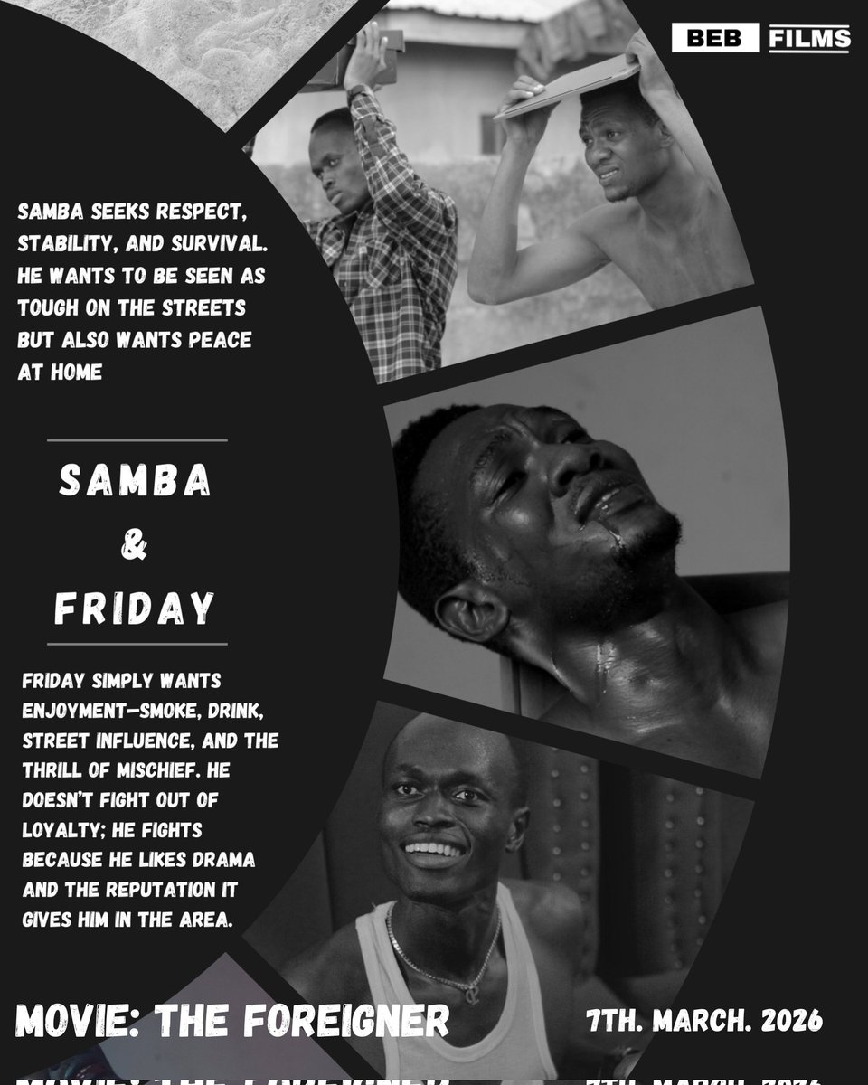 bebfilms's tweet photo. Meet Samba and Friday, played by Emmanuel Ijejeme and Oluwapelumi Jejelowo https://t.co/W1PFmJO88k