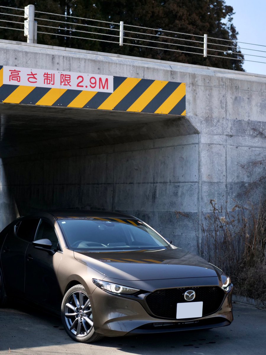 MAZDA3さん、最後にしっかり撮ってあげました カッコいいよ、ホント