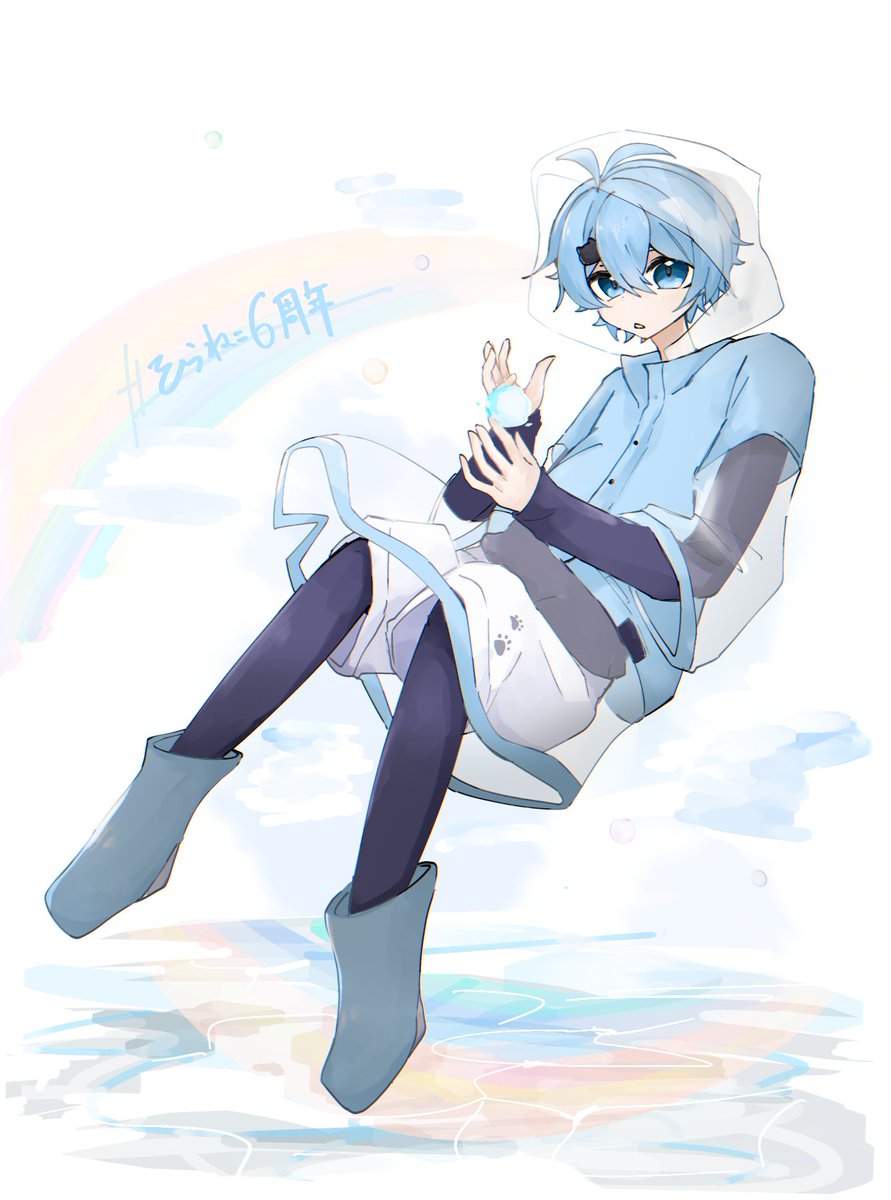 そらねこ6周年 #みてみてそらねこくん ☁︎.*・ﾟ