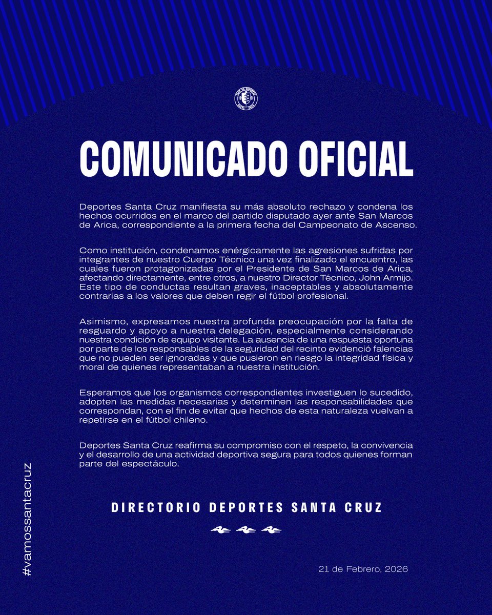 Deportes Santa Cruz tweet media