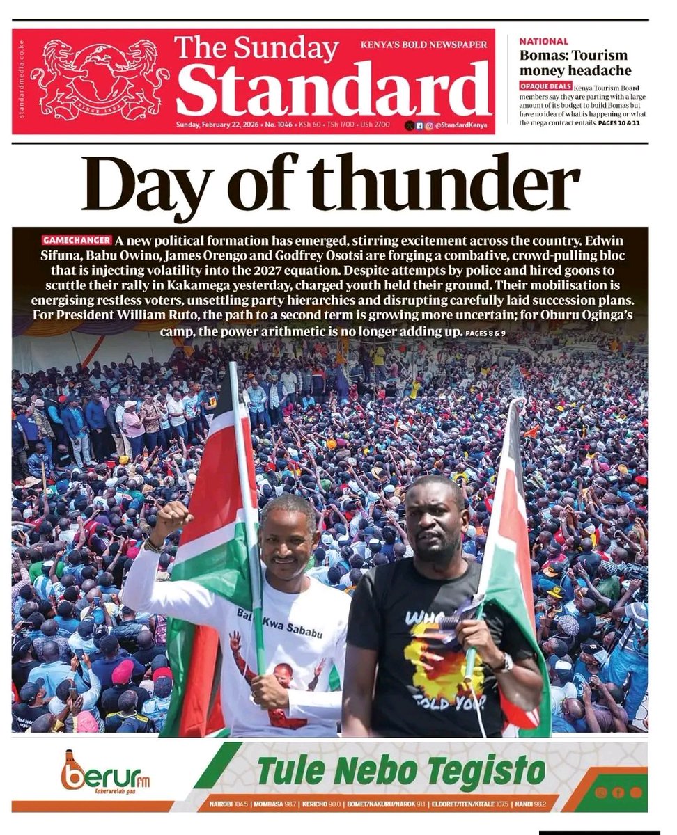 Ammar_Kassim8's tweet image. My photo on the cover page in the big 2026.
Aaah Mungu wangu, what did I do to deserve this happiness 🥹